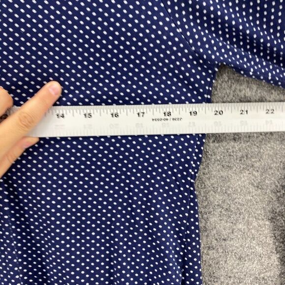 LulaRoe Top Women M Medium Blue Polka Dot Long Sleeve Round Neck Pullover Casual - Picture 7 of 9